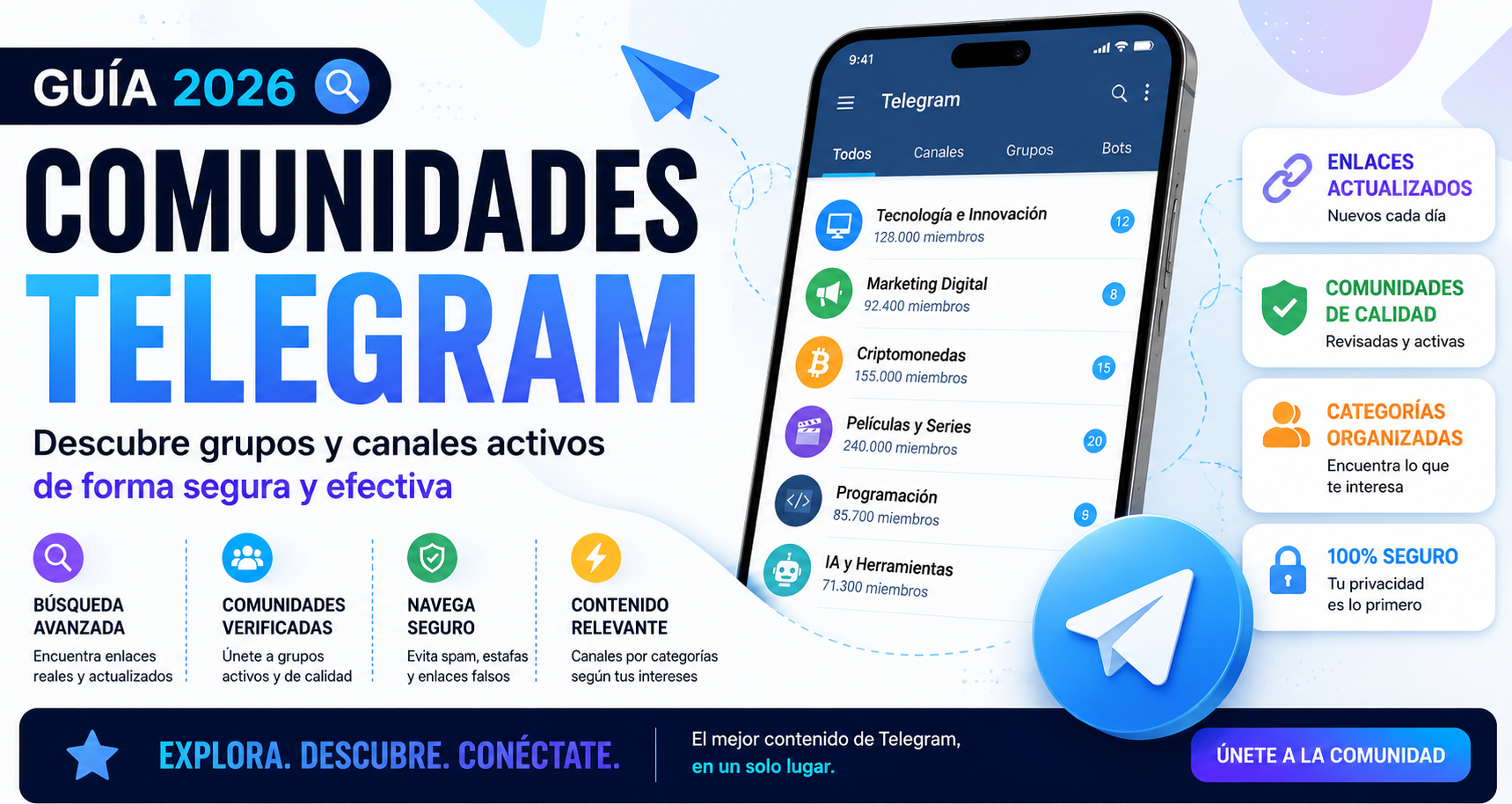 Cómo Encontrar Enlaces de Telegram en 2026: Guía Completa para Descubrir Canales y Grupos Activos